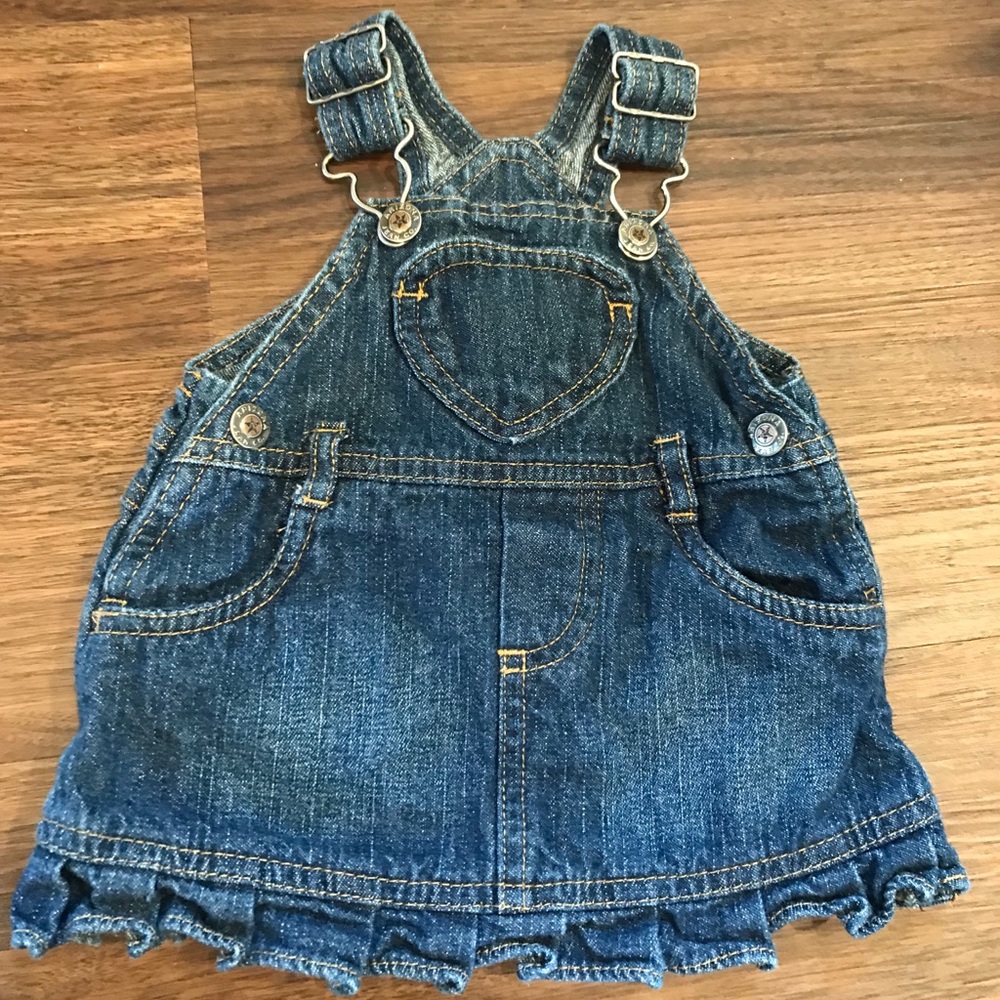 Arizona Jeans Co. girls overall dress. Like new!
